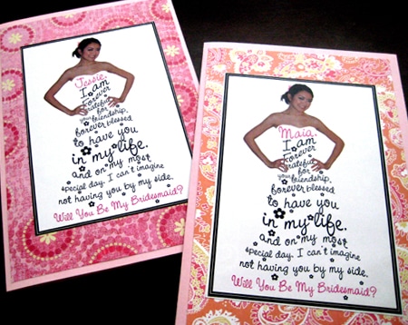 DIY Bridesmaid Cards