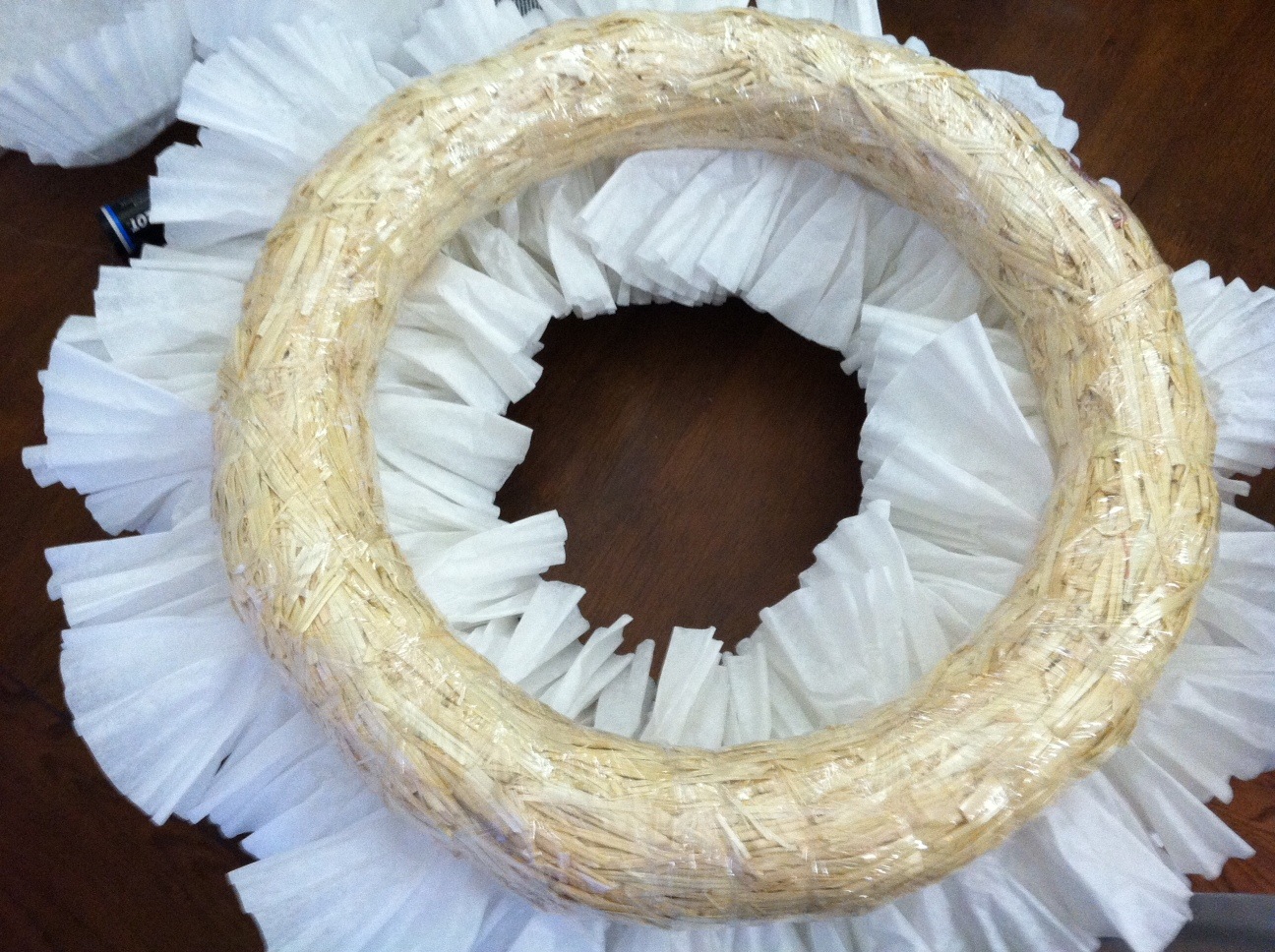 DIY Coffee Filter Wreath