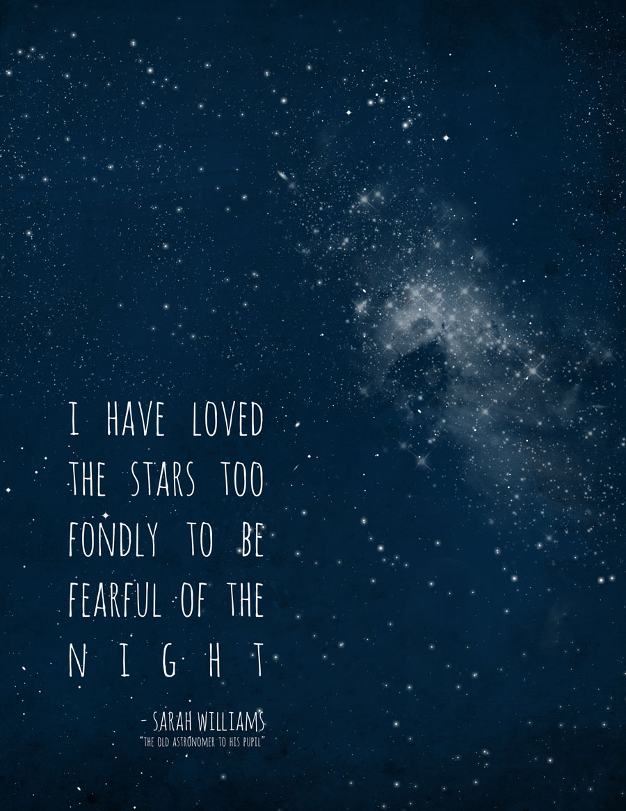 I Have Loved The Stars Too Fondly {Free Printable}