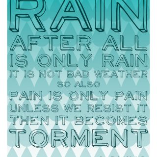 Rain Is Only Rain {Free Printable}