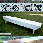 DIY Pottery Barn-Inspired Bench