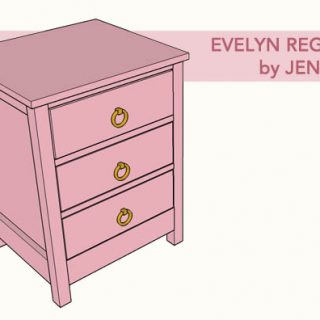 DIY Evelyn Regency Nightstand Plans