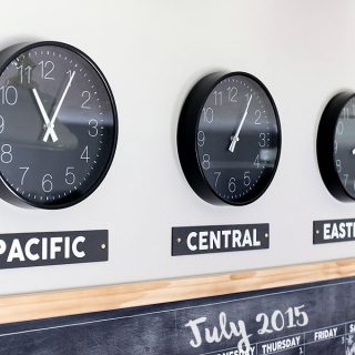 DIY Time Zone Clocks