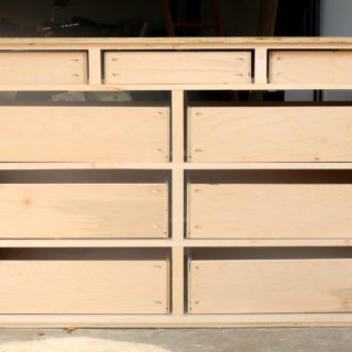 How To Build A 9-Drawer Dresser {Part Three: The Small Drawers}