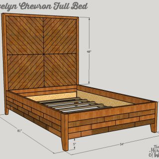 Building Plans: Evelyn Chevron Full Bed