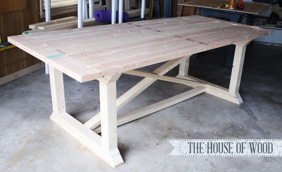 How to build a farmhouse table