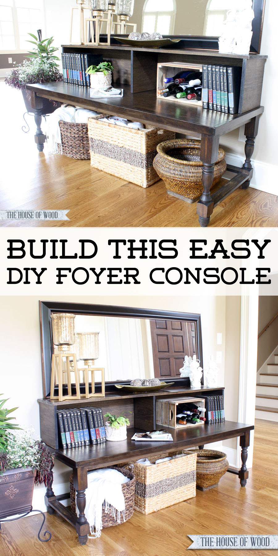 DIY Foyer Console Table