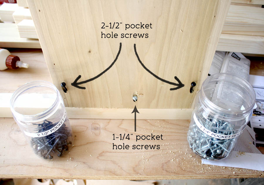 pocket hole screws in nightstands