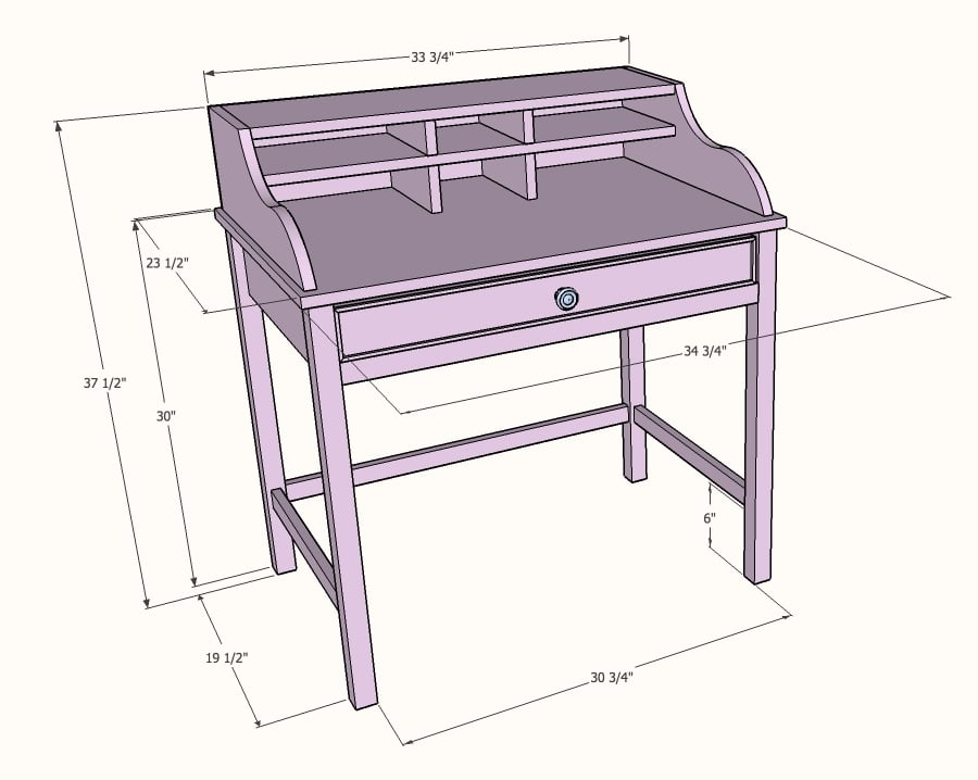 DIY jacqueline table dimensions