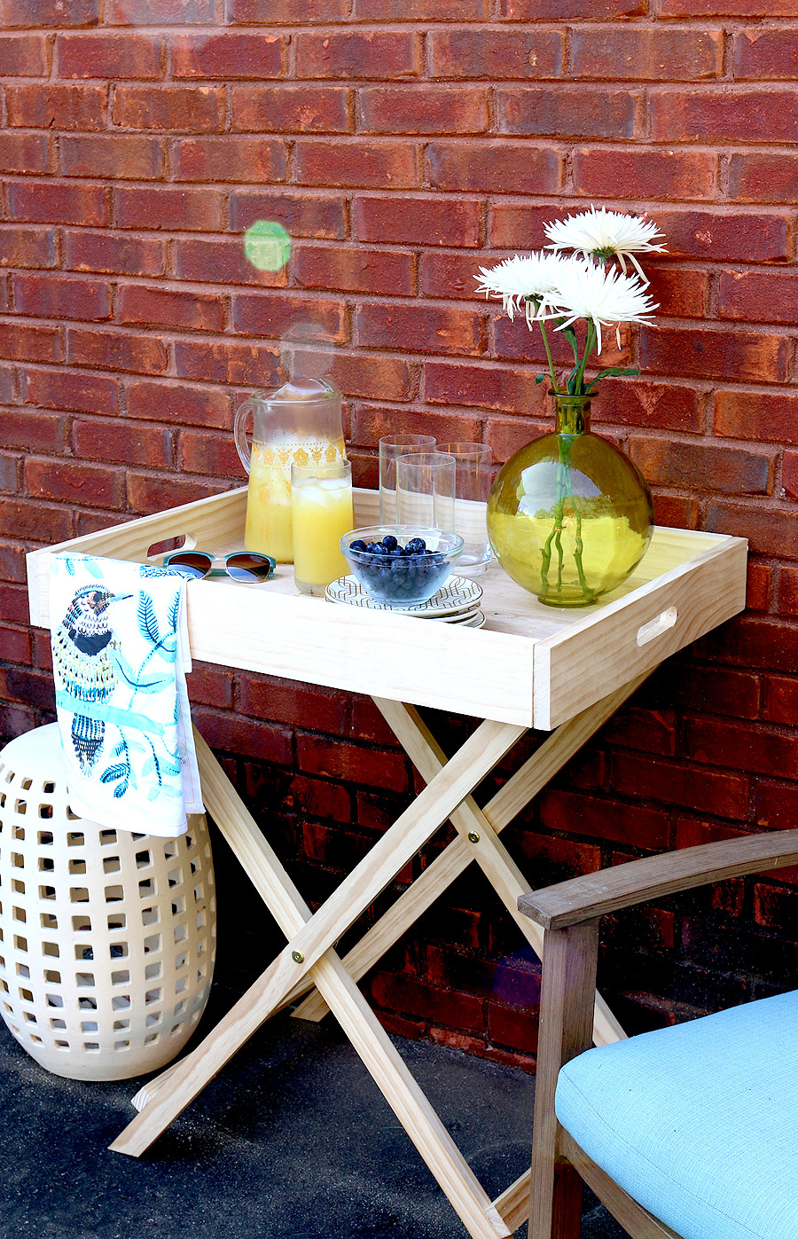 How to build a DIY West Elm Butler Stand