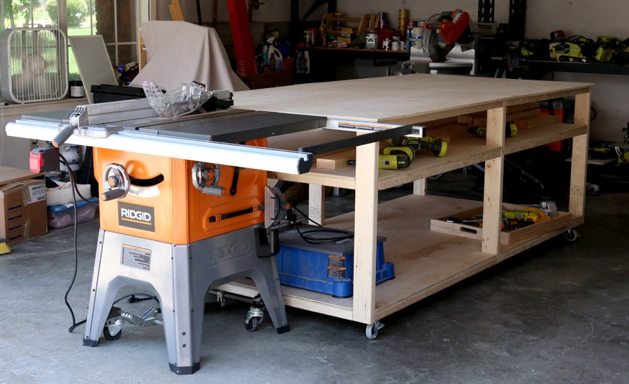 4 x 8 Workbench / Out-feed Table PDF Plans - The House of Wood