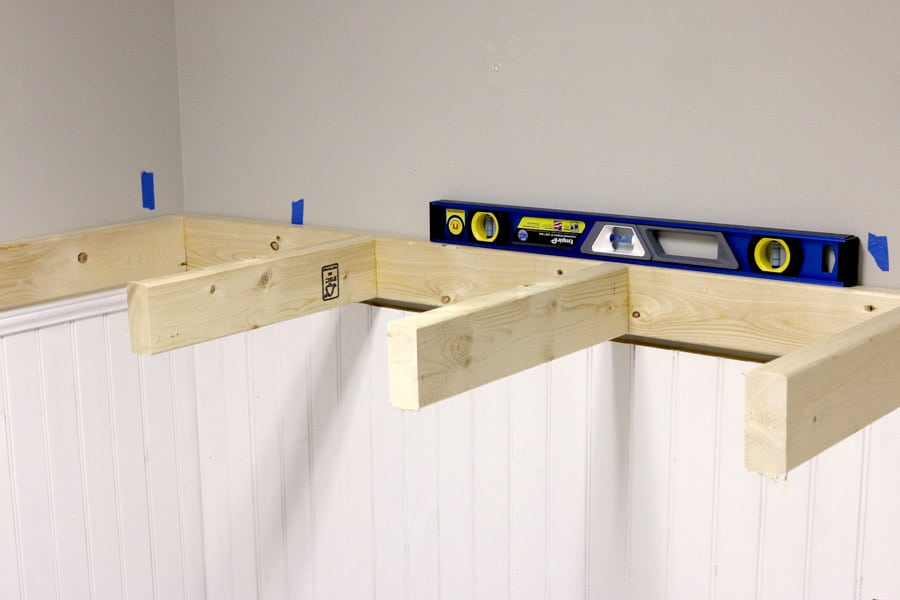 Tutorial on how to build DIY floating shelves via Jen Woodhouse