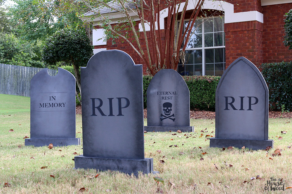 DIY Halloween Lawn Gravestones The House Of Wood