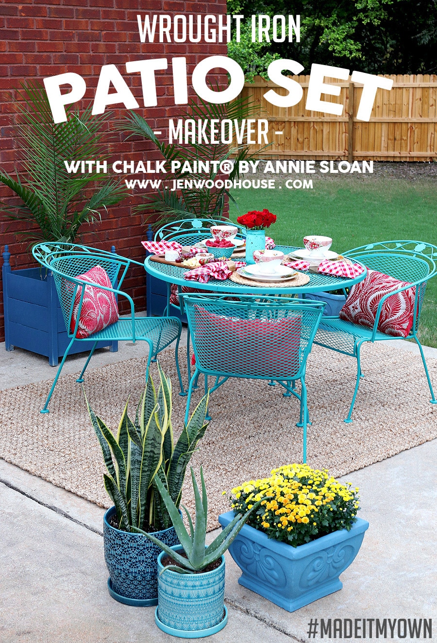 How To Paint Patio Furniture with Chalk Paint