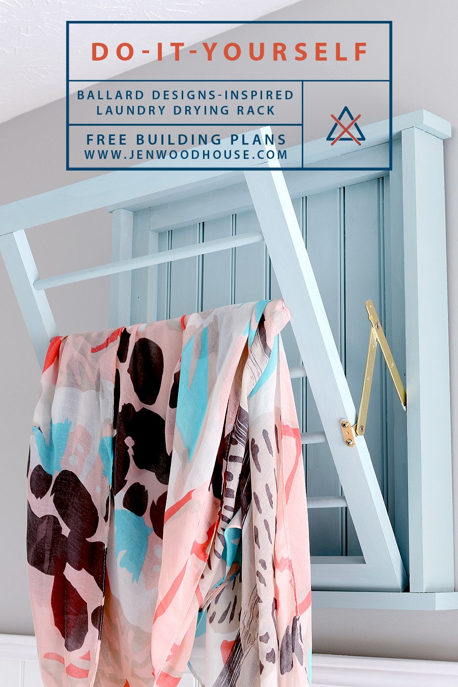 How to build a DIY laundry rack inspired by Ballard Designs.
