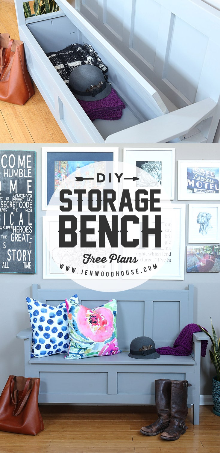 How to build a DIY Storage Bench via Jen Woodhouse