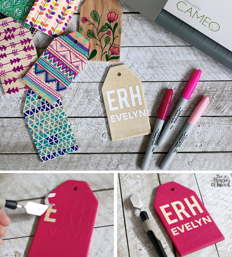 How to make DIY wood name tags for back to school
