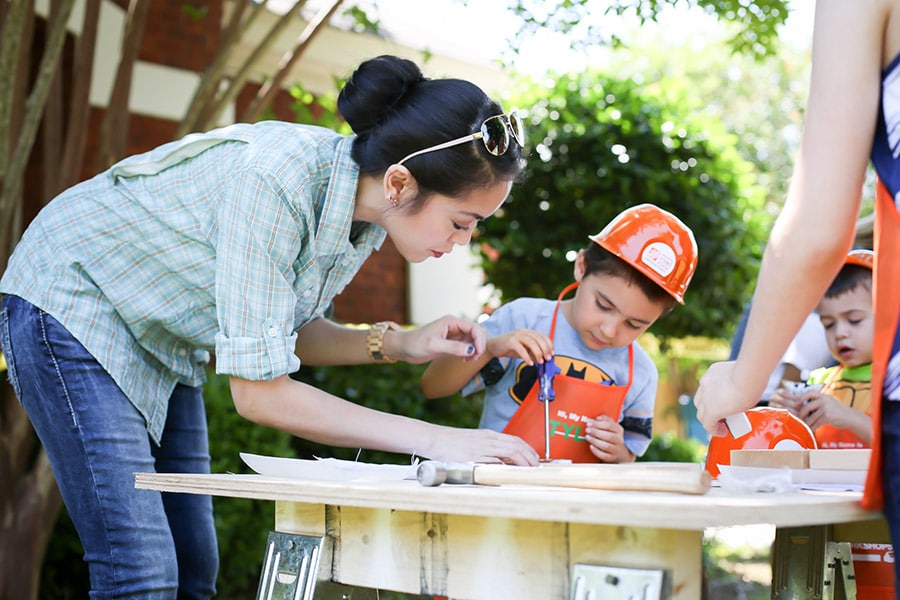 Host a construction-themed birthday party with supplies from The Home Depot!