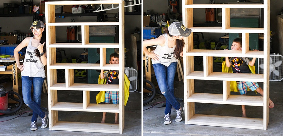 How to build a crates and pallet bookshelf