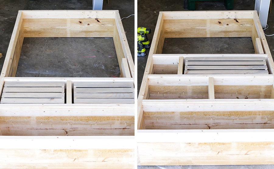How to build a pallet bookshelf with crates