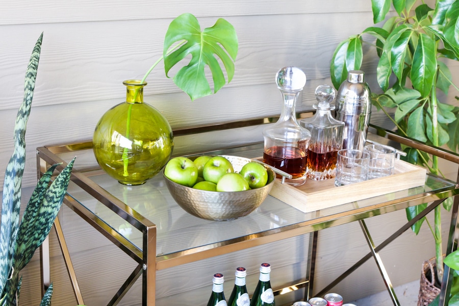 How to style an outdoor beverage station