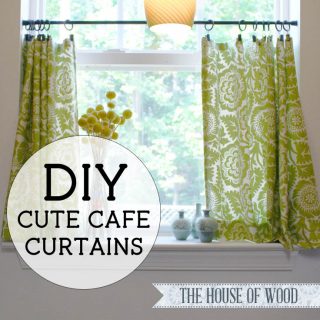 DIY Cute Cafe Curtains