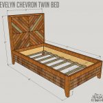 Building Plans: Evelyn Chevron Twin Bed