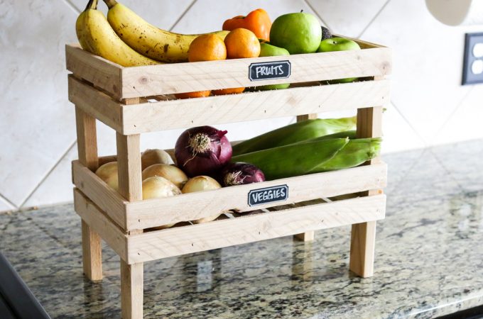 How to build a DIY stackable fruit and veggie crate