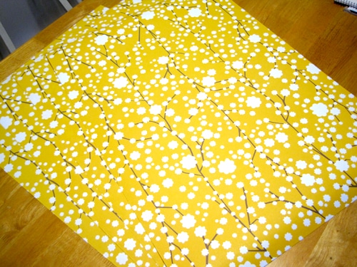 yellow and grey wrapping paper