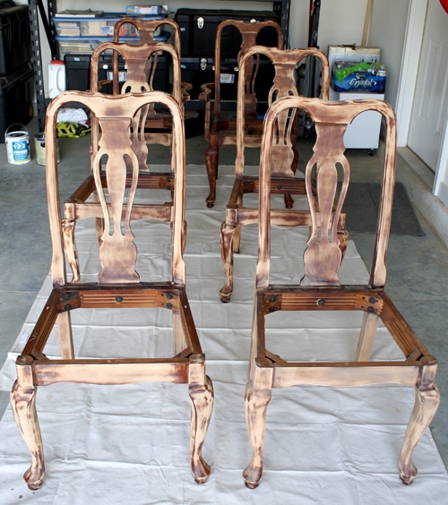 Queen anne dining 2024 chairs antique