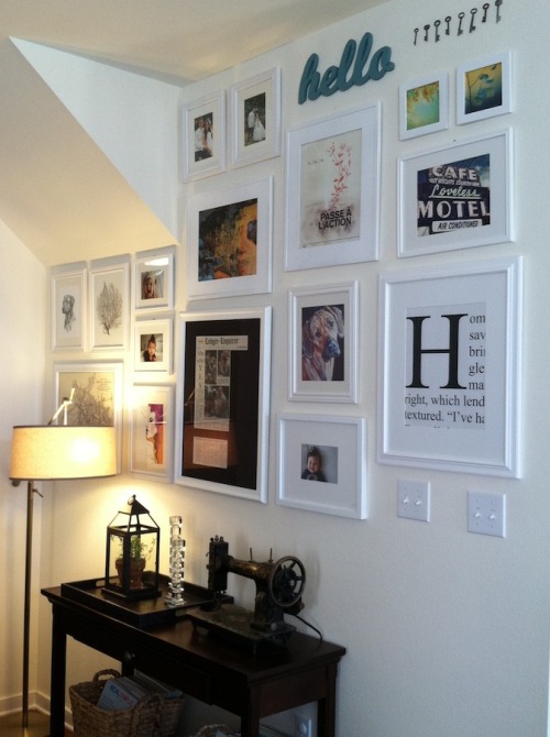 Gallery style deals picture hanging