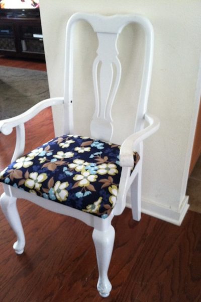 How to refinish and reupholster a dining chair