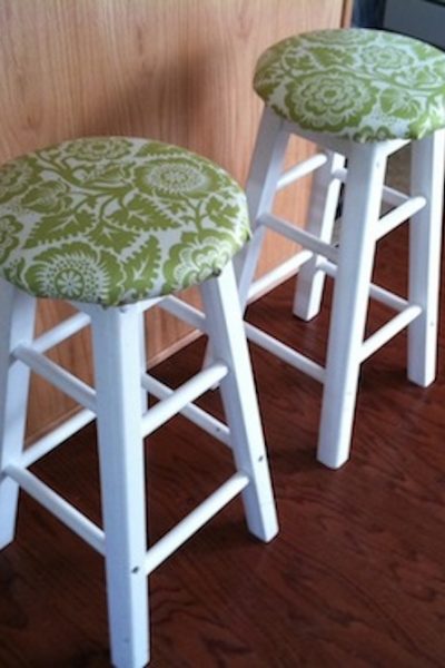 How to upholster a stool