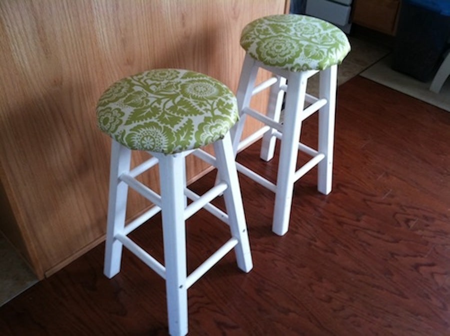 DIY Upholstered Stools