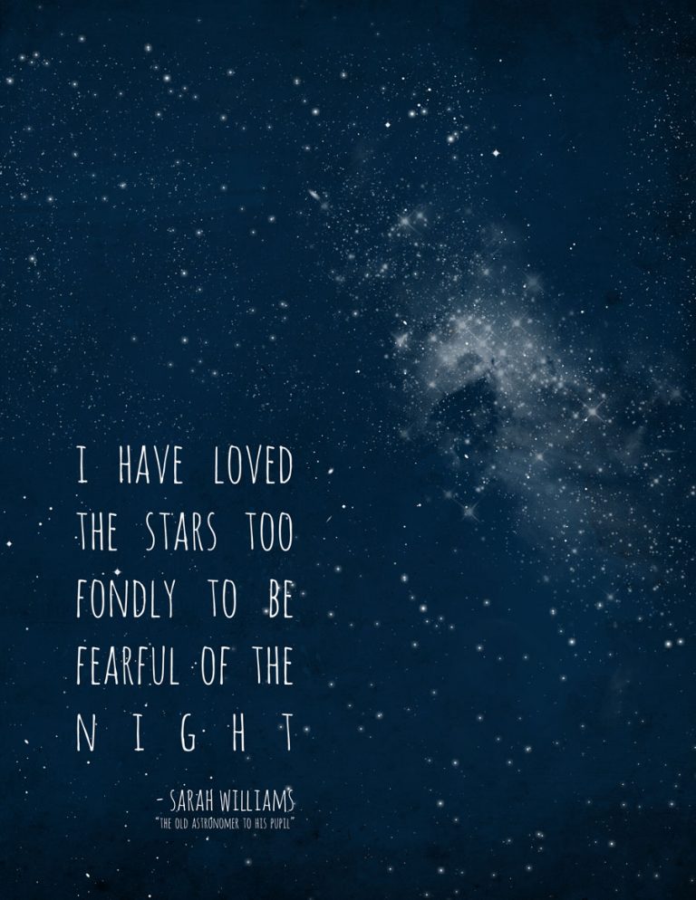 I Have Loved The Stars Too Fondly {Free Printable} – The House of Wood