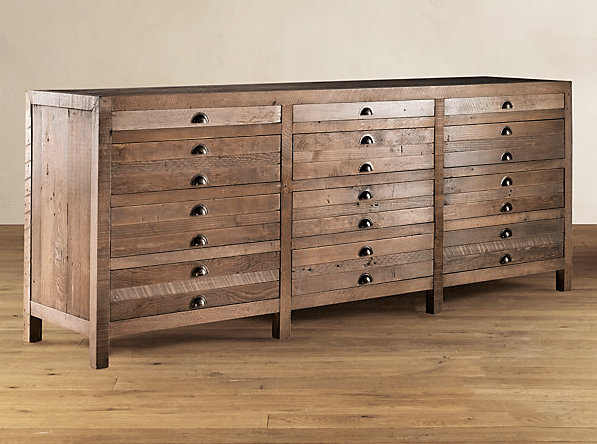 Restoration hardware outlet printmaker sideboard