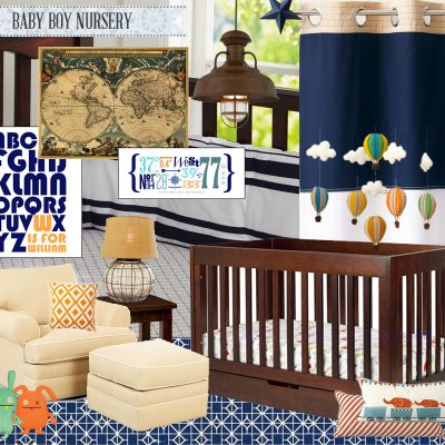 Baby Boy Nursery Mood Board