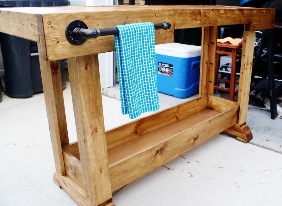 DIY Pottery Barn Console by Jen Woodhouse