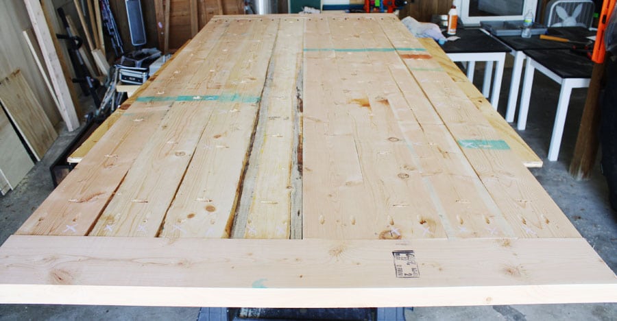 How to build a farmhouse table