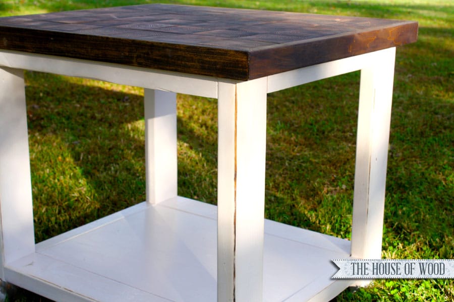 DIY End Grain End Table