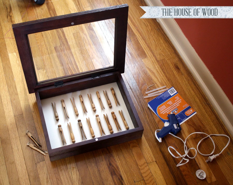 bedroom clothespin projects