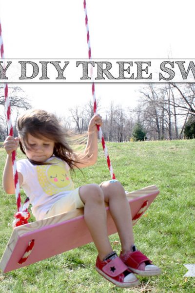 Make this easy DIY tree swing! So cute for summertime! | www.jenwoodhouse.com/blog