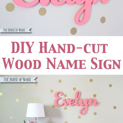 Hand-Cut Custom Wood Name Signs