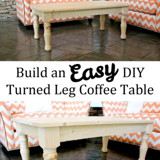 Easy DIY Turned Leg Coffee Table
