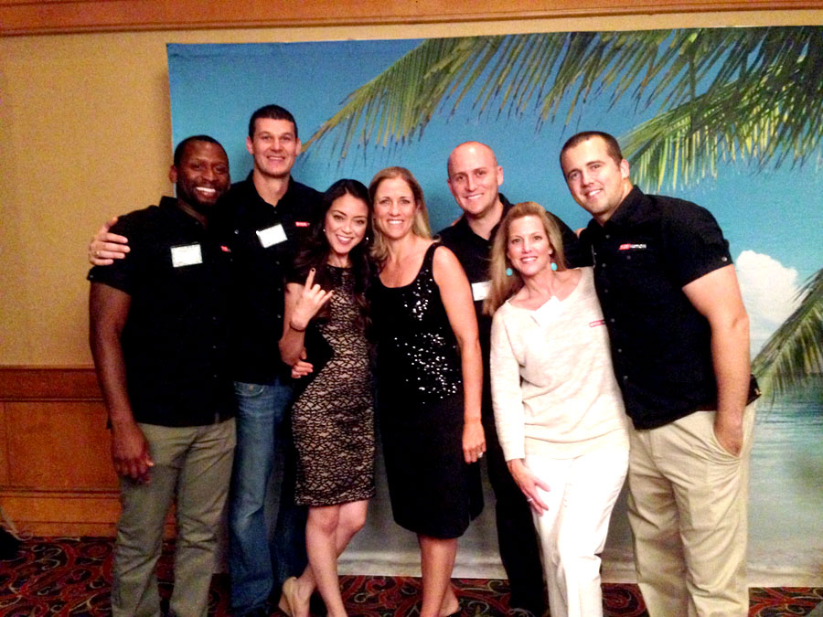 Jen and Jaime with the RYOBI Team at the Haven Conference