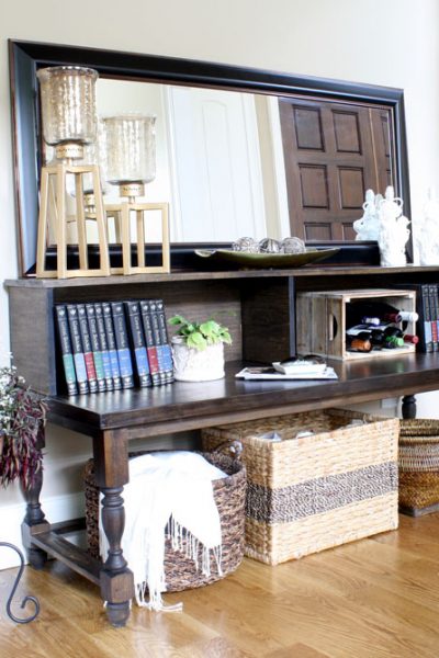 DIY Foyer Console Table by Jen Woodhouse