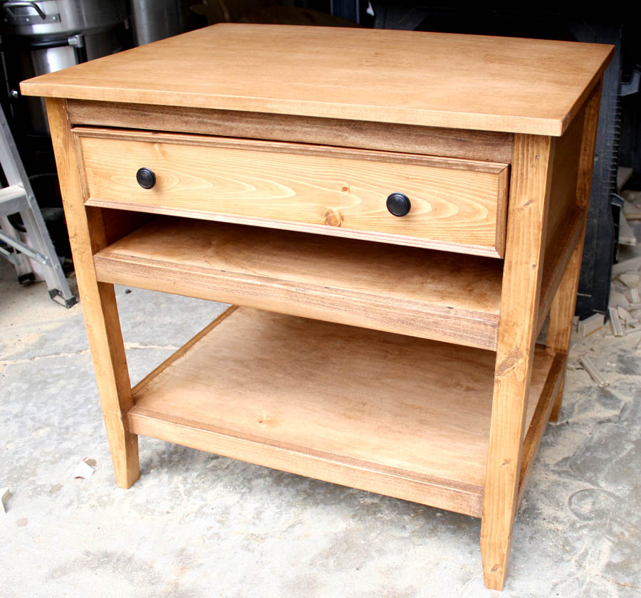 Nightstand stained with Rustoleum early american