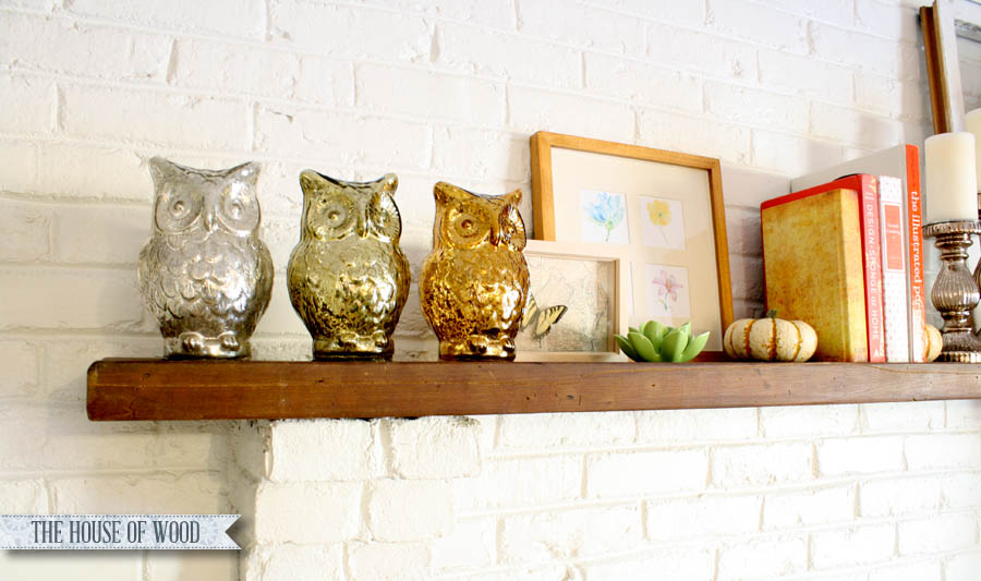 metallic fall mantel