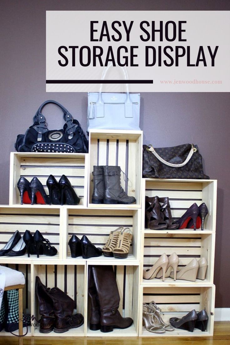 Easy Shoe Storage Display – The House of Wood