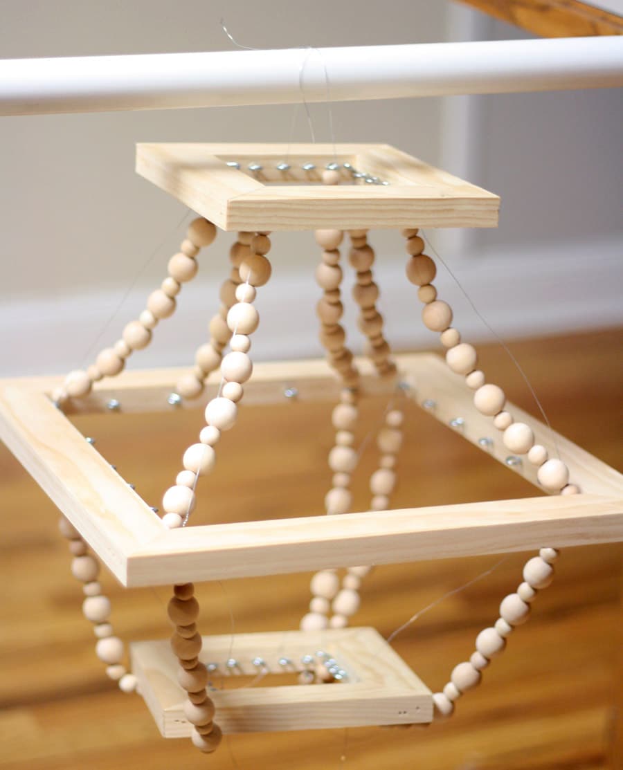 DIY: Lamp Cord of Wooden Beads - Remodelista